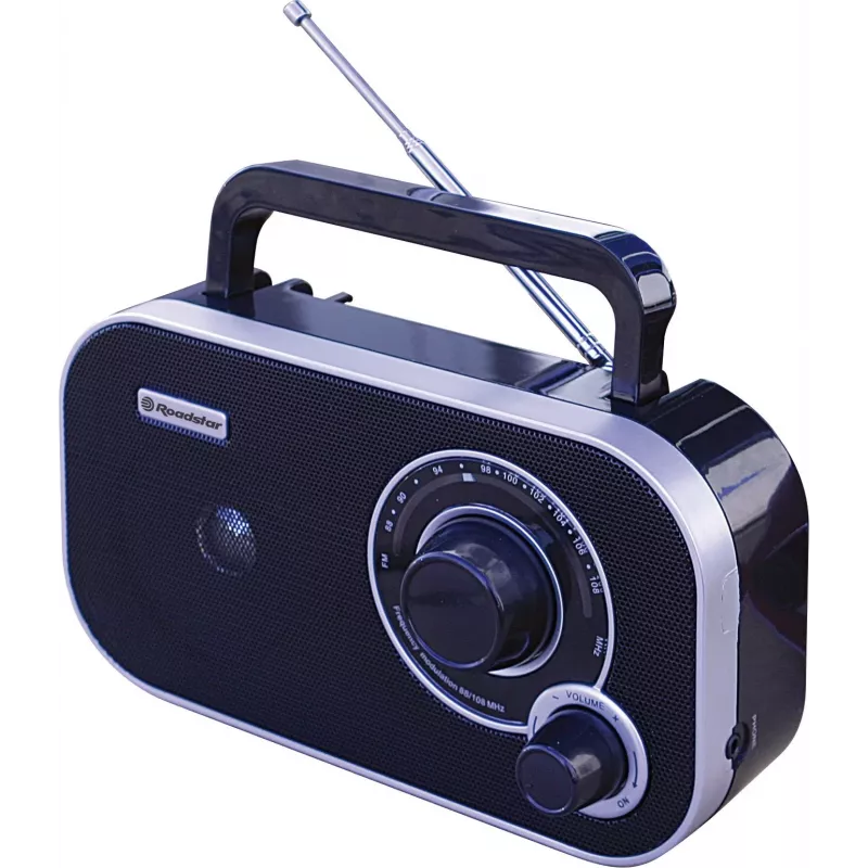 Roadstar TRA-2235 BK juodas nešiojamas FM radijas, analoginis