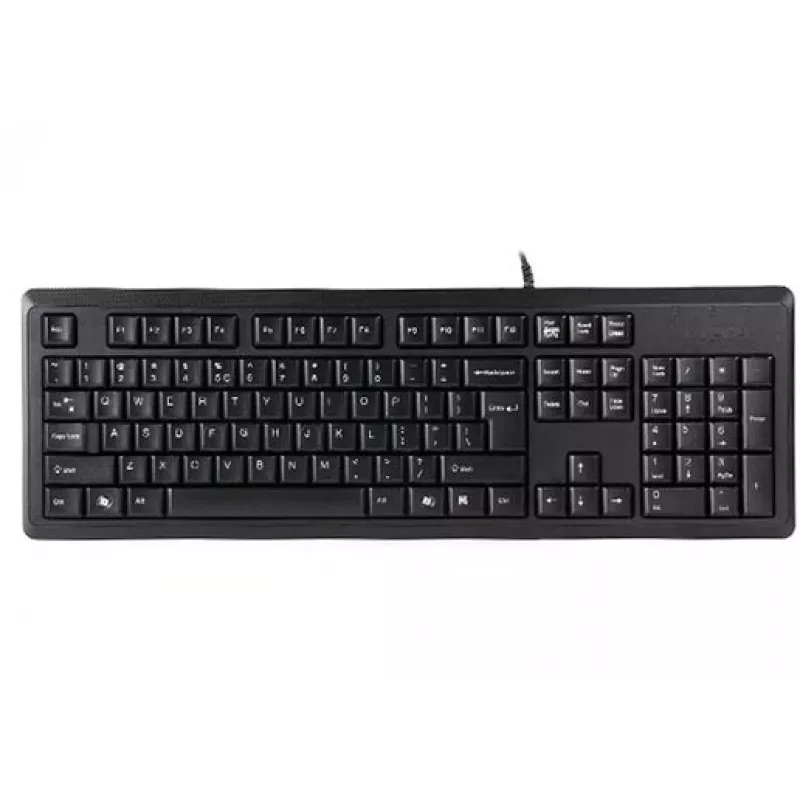 A4Tech KR-92 klaviatūra Universal USB QWERTY angliška Juoda