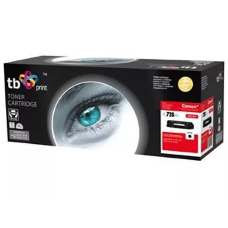 TB CRG728 toner, juodas, kompatibilus Canon (TC-728AN)