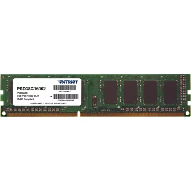Patriot Memory Patriot Signature 8 GB DDR3 CL11 PC3-12800 (1600 MHz) PSD38G16002