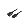 UNITEK Y-C476BK USB 3.2 Gen 1 laidas 0,2 m USB-C – USB-A juodas