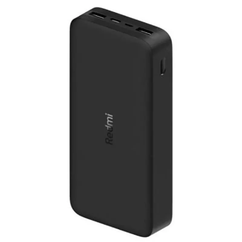 Xiaomi Mi 20000mAh Redmi Power Bank – 2 USB-A prievadai, greitas dviejų įrenginių įkrovimas, dviguba įvestis (Micro-USB / USB-C), nešiojamas įkroviklis