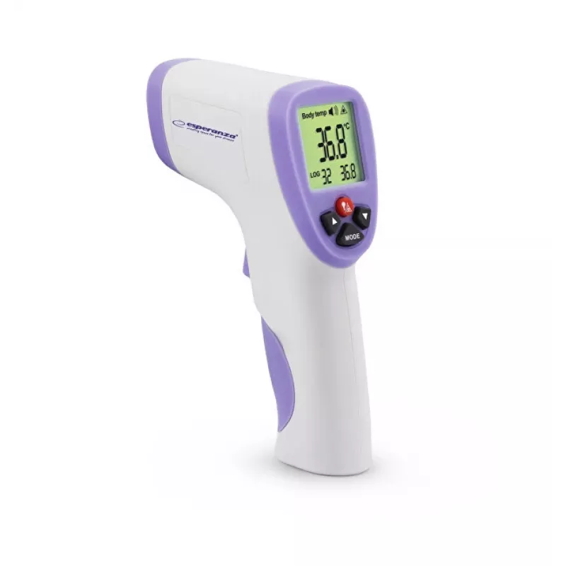Esperanza ECT002 bekontaktis kūno temperatūros termometras, violetinis/baltas