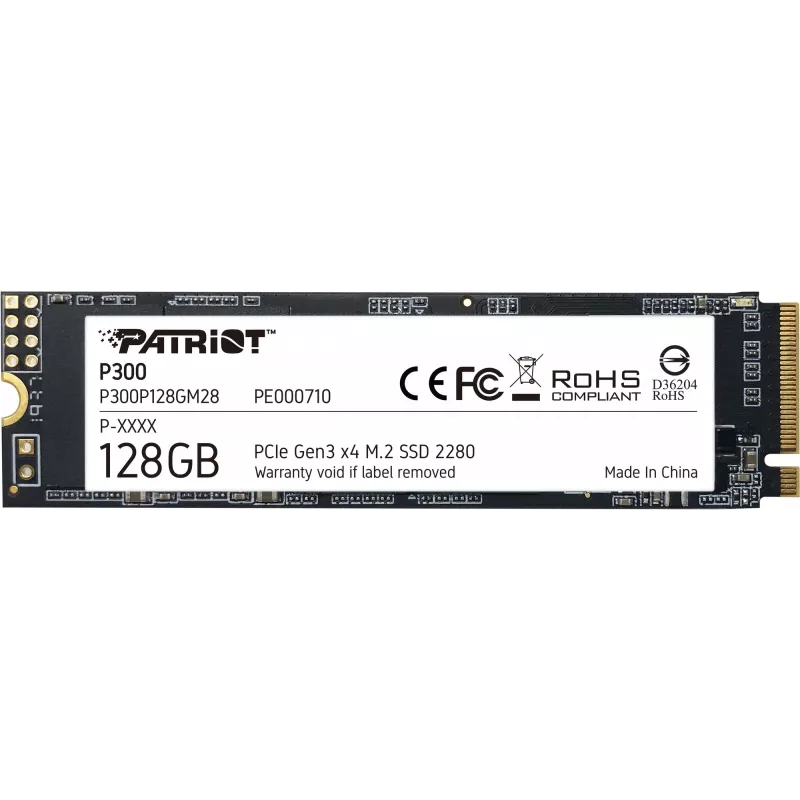 Patriot Memory P300P128GM28 vidinis kietojo kūno diskas M.2 128 GB PCI Express NVMe