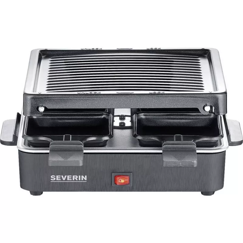 Severin Mini Raclette Grilis su 4 Mažomis Nelimpančiomis Keptuvėmis 600 W