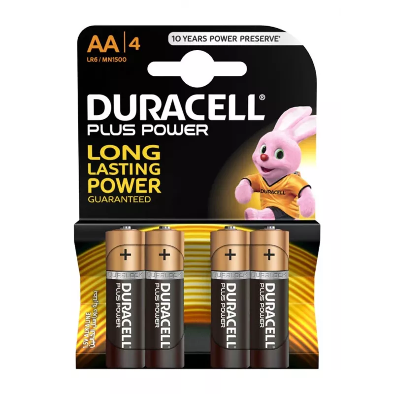 Duracell Basic AA/LR6 baterijos (šarminės), 4 vnt.