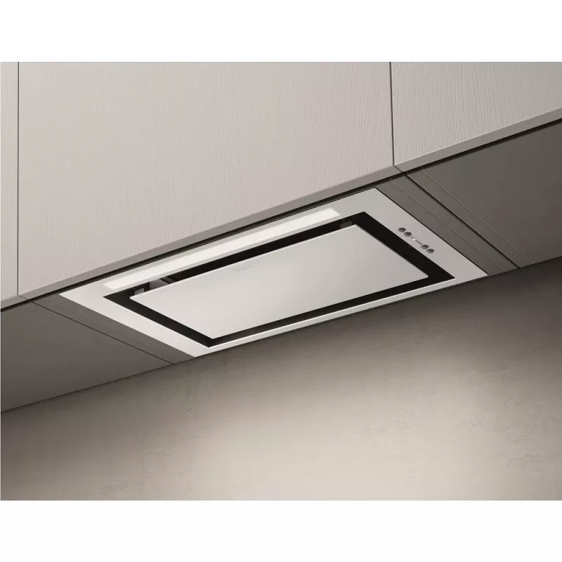Elica LANE-80-WH 72 cm balta salotės tipo gartraukis su 3 greičiais + 1 boosteriu ir LED lempa