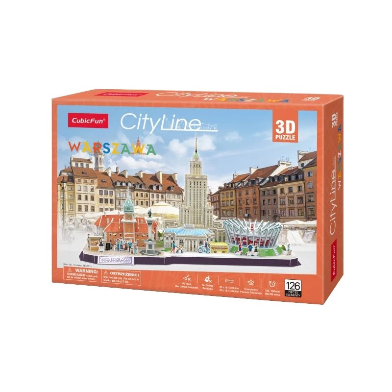 3D dėlionė – Varšuvos panorama