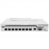 Mikrotik CRS309-1G-8S+ valdomas gigabito eterneto (10/100/1000) jungiklis su PoE, baltas