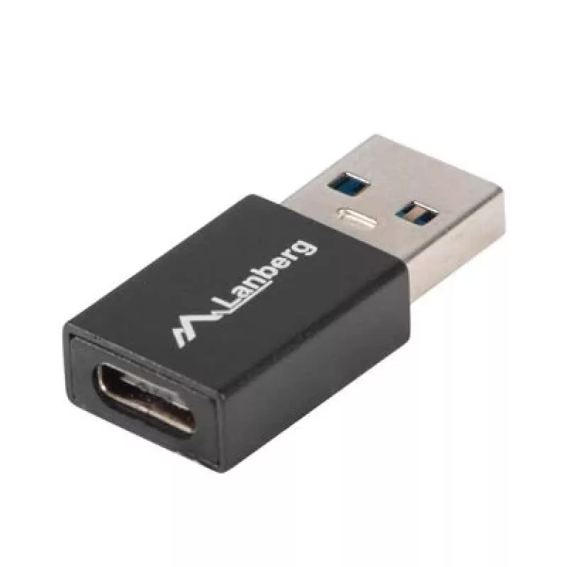 Lanberg AD-UC-UA-01 USB 3.0 tipo A (vyriškas) į USB 3.0 tipo C (moteriškas) lyties keitiklis, juodas