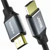 Unitek C137W HDMI 2.1 kabelis, 1,5 m, 48 Gbps, 8K@60Hz, 4K@120Hz, eARC, auksuoti kontaktai, juodas