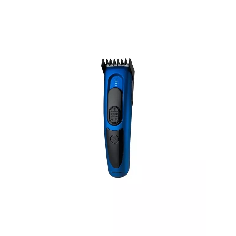 Plaukų kirpimo mašinėlė BLAUPUNKT HCC401 — reguliuojamas ilgis 3–24 mm, akumuliatorinė, juoda/mėlyna