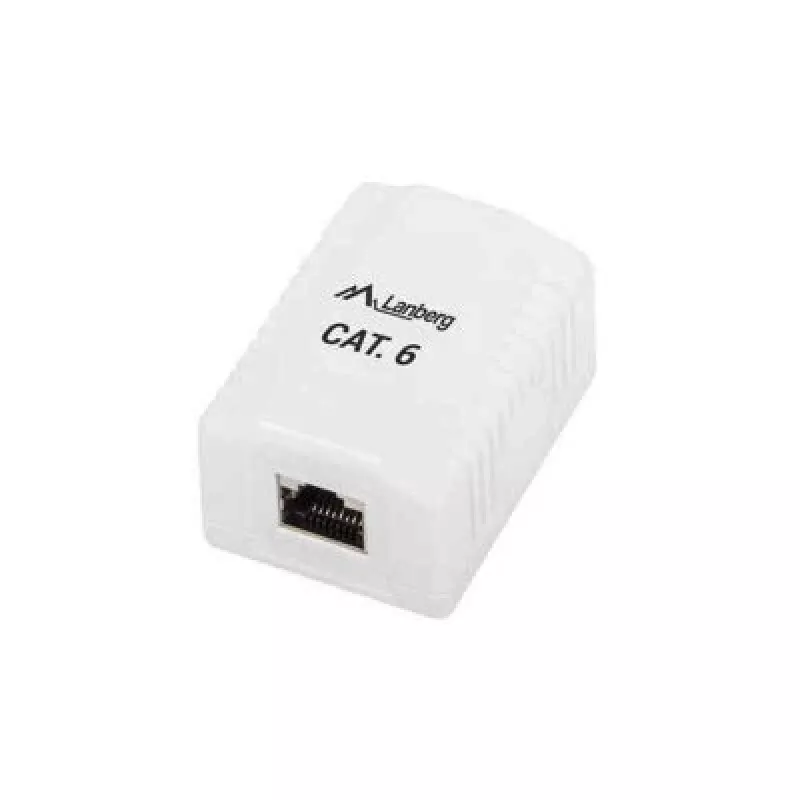 Paviršinė RJ-45 jungties dėžutė balta Lanberg OS6-0001-W