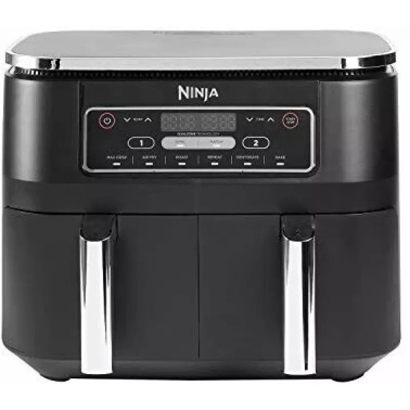 Ninja AF300 Dviguba 7,6 L Laisvai pastatoma 1690 W Karšto oro gruzdintuvė Juoda
