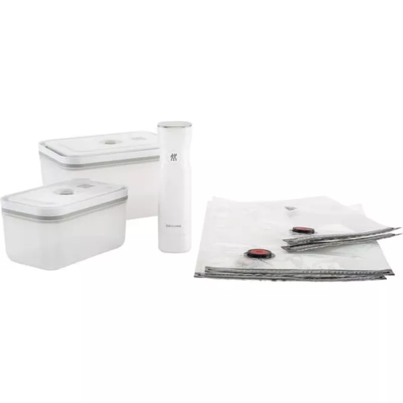 ZWILLING Fresh & Save plastikinis vakuumavimo starterio rinkinys M/L, 7 vnt., baltas