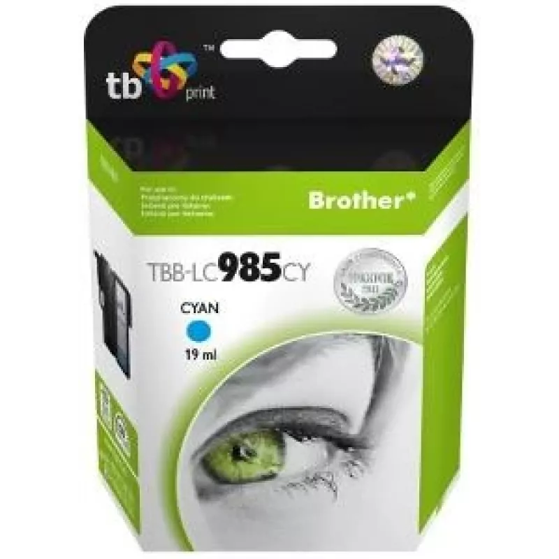 Rašalo kasetė TB Kompat. S Brother LC 985 CY 100% N