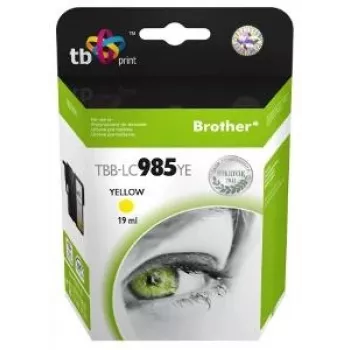 Rašalo kasetė TB Kompat. S Brother LC 985 YE 100% N