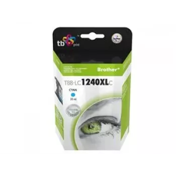 Rašalo kasetė TB Kompat. S Brother LC1240C 100% Nauja