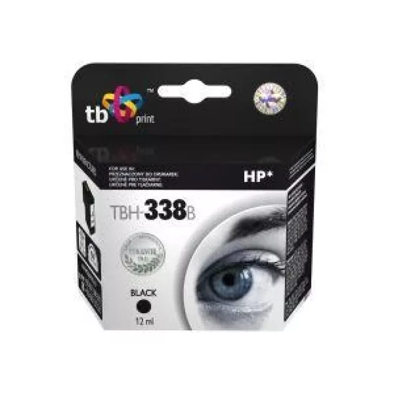 Rašalo kasetė TBH-338B (HP Nr. 338 - C8765EE) Juoda perdirbta