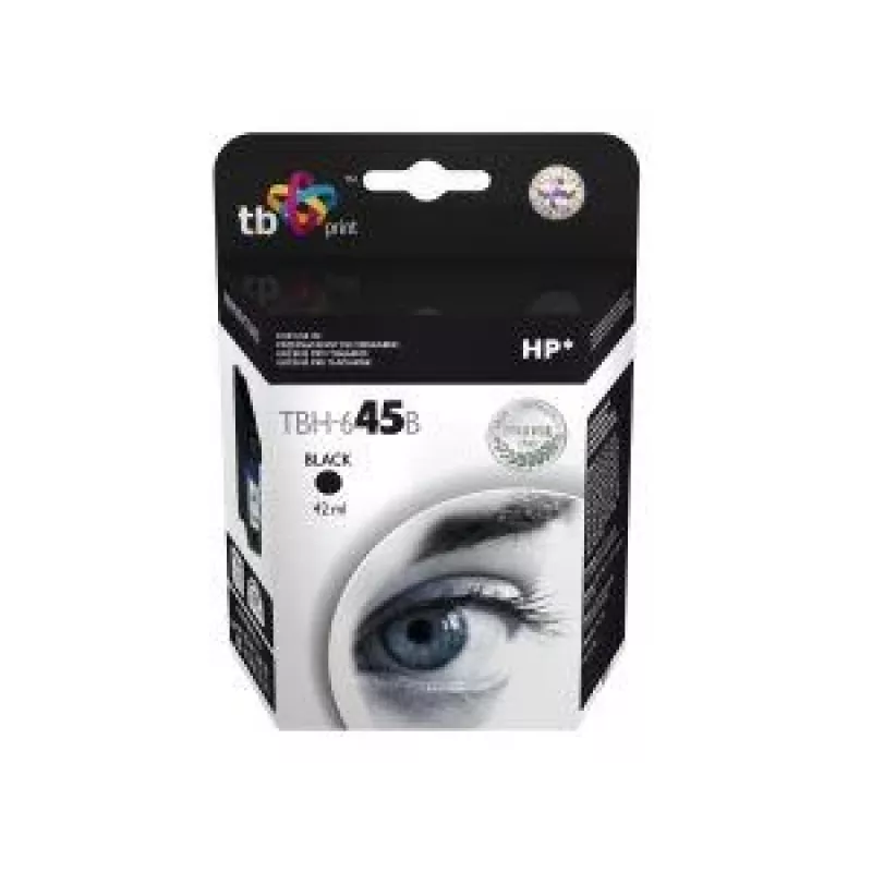 Rašalinė kasetė TBH-645B (HP Nr. 45 - 51645AE) juoda perdirbta
