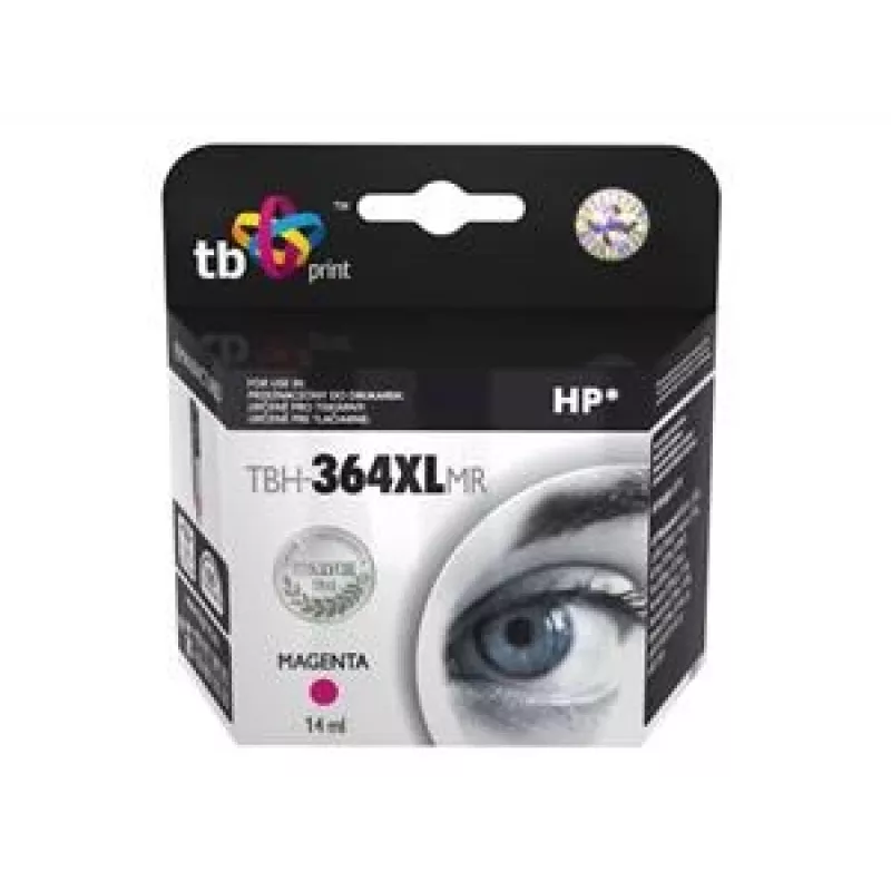 Rašalinė kasetė TB Kompat. S HP CB324EE (Nr.364), TBH-364XLMR, Magenta