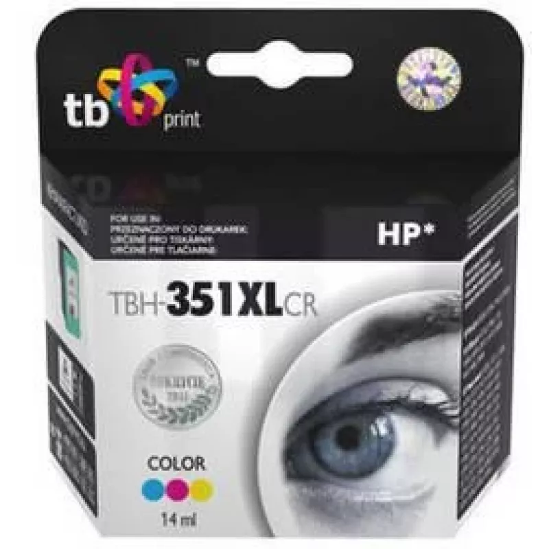 Rašalo kasetė TB suderinama su HP 351XL Spalvota, CB338EE