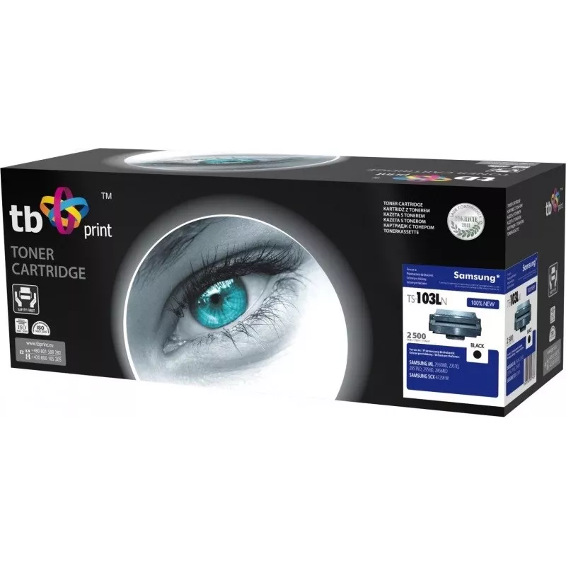 TB TS-103LN juoda XL tonerio kasetė Samsung ML-2950 (MLT-D103L), 2500 puslapių
