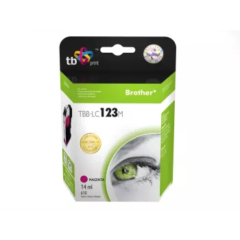 Rašalinė kasetė, suderinama su Brother LC123M, 100% nauja