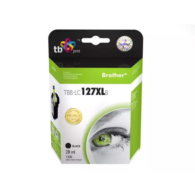 Ink.kazet kompatibilni rašalinė kasetė Brother LC127XLB 100% nauja