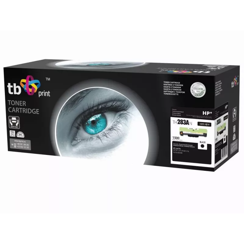 Toner TB suderinamas su HP CF283A juodas (HP 125), 1500, NAUJAS