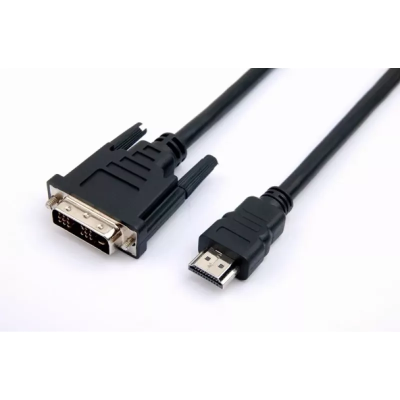 TB HDMI-DVI laidas 1,8 m, auksuotas, pintas, DVI 24+1