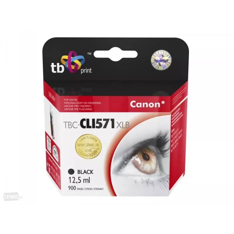 Rašalas Canon CLI-571XL TBC-CLI571XLB BK 100% naujas