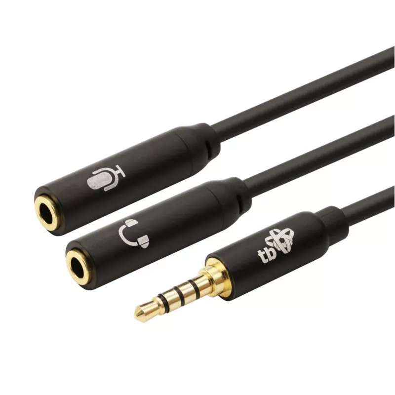 Adapter TB 3,5 mm MiniJack skirstytuvas 1x 3,5 mm kištukas į 2x 3,5 mm lizdus, modelis AKTBXAJ0P2J030B
