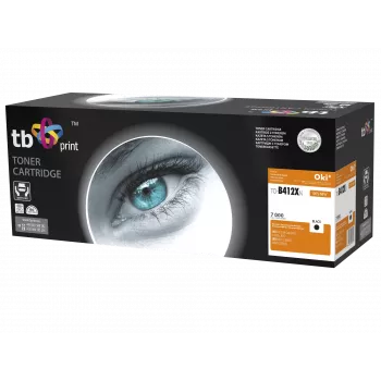 Toner TB Kompat. S OKI B412/B432, Juoda, Naujas 412XN