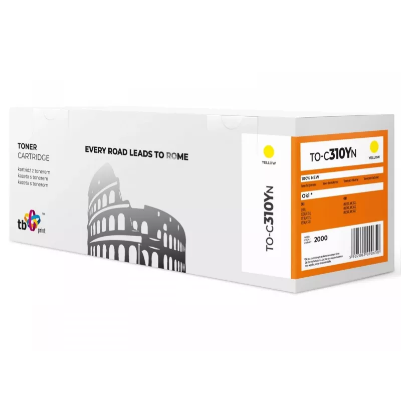 Toneras OKI C310 TO-C310YN geltonas 100% naujas