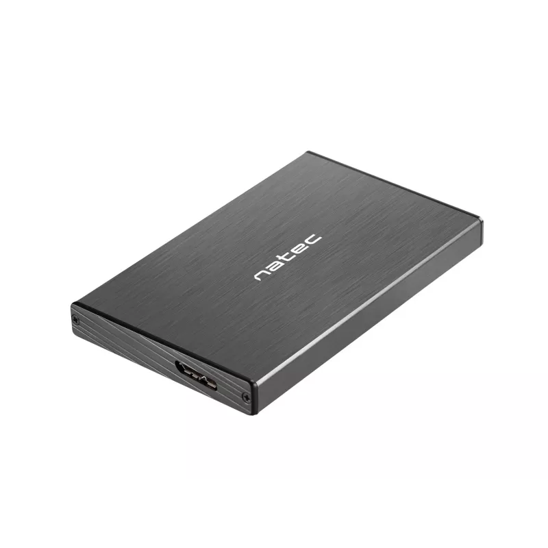 NATEC RHINO GO korpusas USB 3.0 2,5'' SATA HDD/SSD, juodas aliuminis
