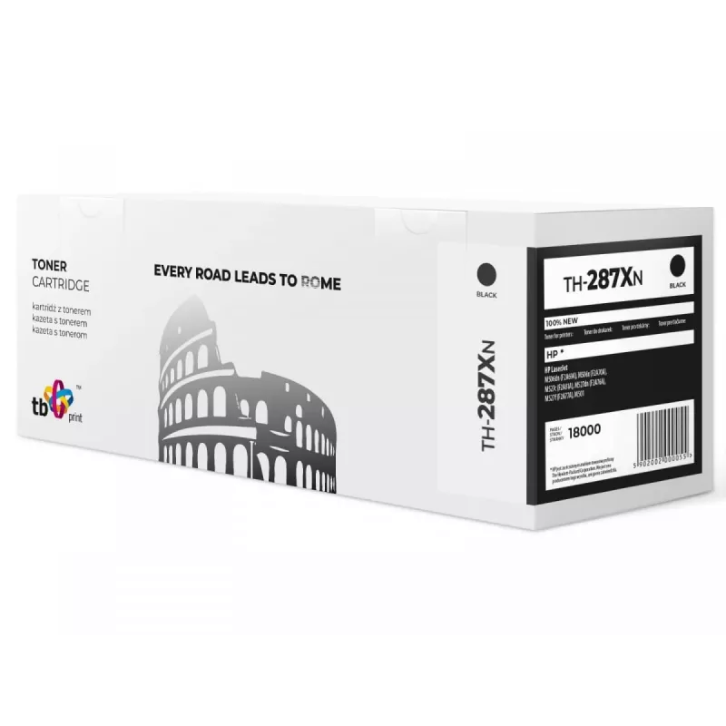 Toneris TB suderinamas su HP CF287X, juodas, 18000 psl., naujas