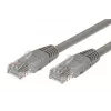 Laidas Patchcord kat.5e RJ45 UTP 1m pilkas