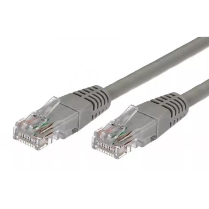Laidas Patchcord kat.5e RJ45 UTP 1m pilkas