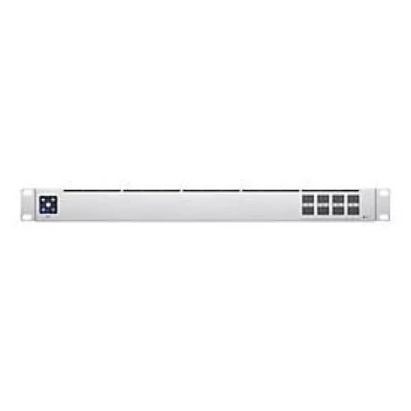 Valdomas L2 tinklo jungiklis UBIQUITI USW-Aggregation – 8 SFP+ prievadai, 10G, be ventiliatoriaus, 1U, sidabrinis
