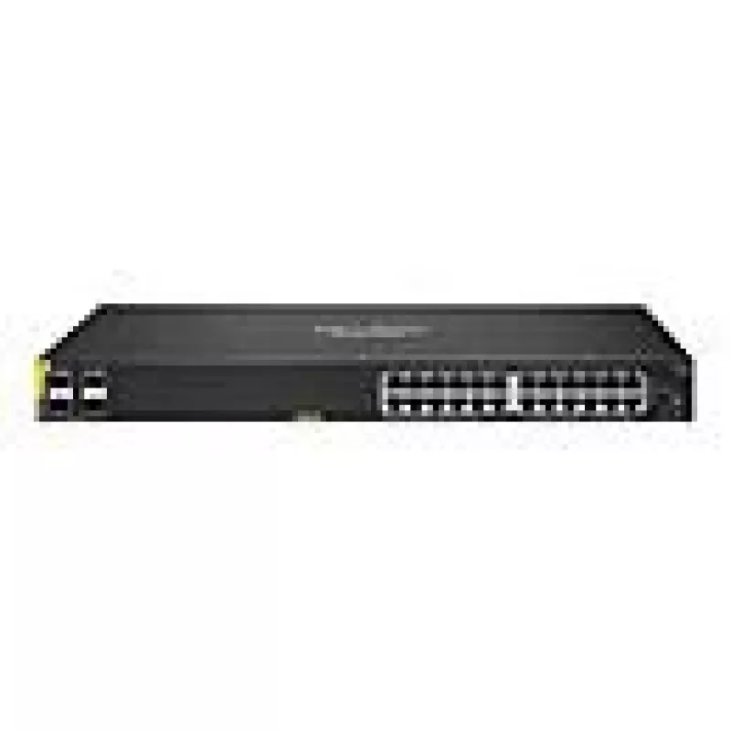 HPE Aruba Networking CX 6100 24G Class4 PoE 4SFP+ 370W valdomas L3 gigabitinis eterneto (10/100/1000) maitinimas per Ethernet (PoE) 1U juodas