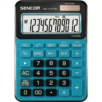 Skaičiuotuvas SENCOR SEC 372BU stalinis, 12 skaitmenų LCD