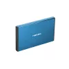 Išorinis HDD/SSD korpusas NATEC Rhino GO 2,5 colio – USB 3.0, SATA III, iki 4 TB, 9,5 mm, aliuminis, mėlynas