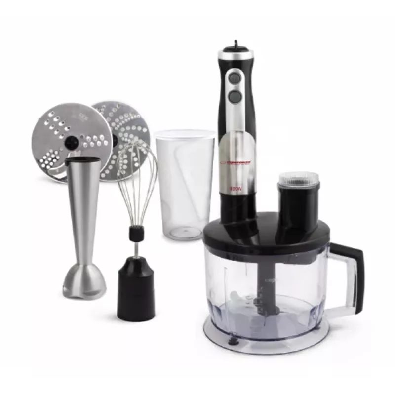 Panardintuvas Esperanza EKM004, 0,6 L, 800 W, juodas/sidabrinis/skaidrus