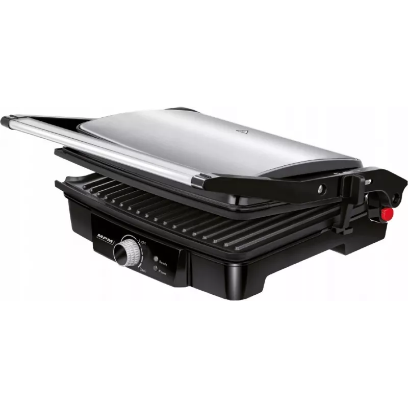 Grilinis kontaktinis kepintuvas MPM MGR-09M - 2000 W, panini grilis, reguliuojama viršutinė plokštė