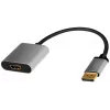 LogiLink CDA0108 vaizdo kabelio adapteris 0,15 m DisplayPort HDMI juoda/ pilka