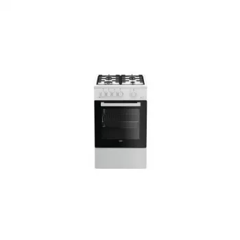 Beko FSG52020FW laisvai pastatoma dujinė viryklė, juoda/balta