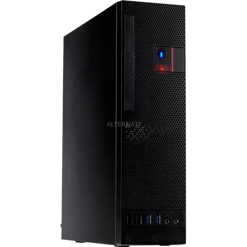 Korpusas Inter-Tech S-331 Desktop, Mini-ITX / Micro ATX, juodas