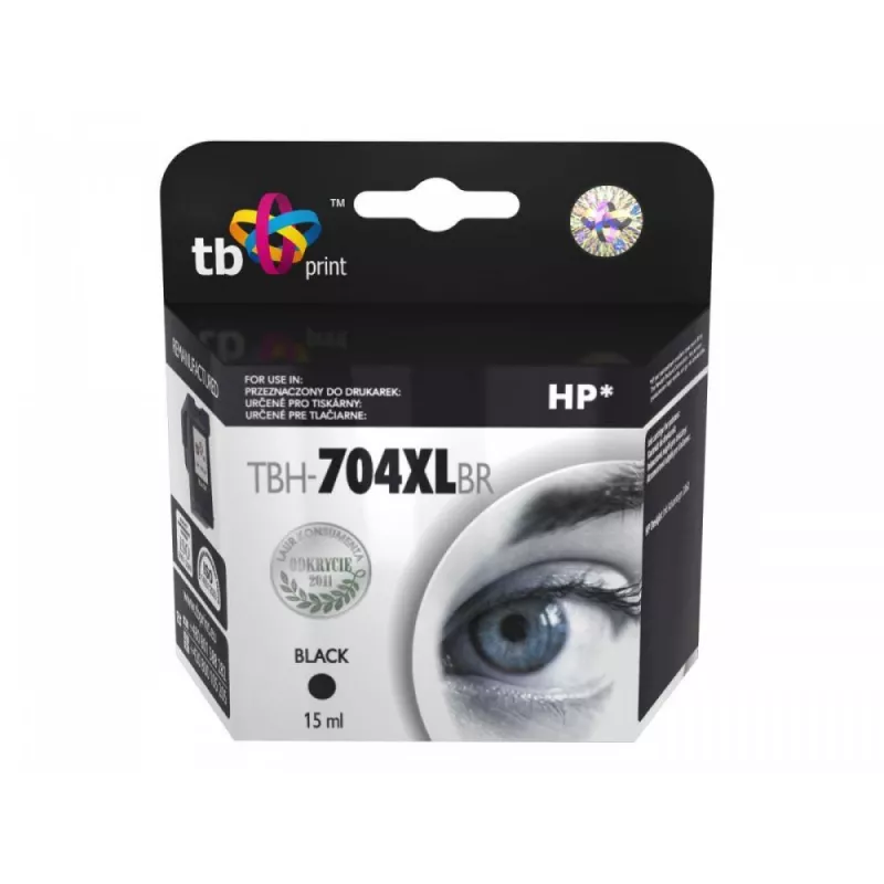Kasetė HP 704 CN692AE juoda perdirbta XL, skirta HP DJ IA 2060