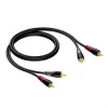 Kabelis 2x RCA/RCA Kištukas - 2x RCA/RCA Kištukas 1,5 m